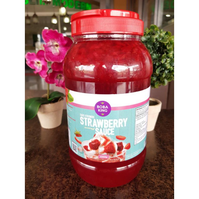 

Strawberry Jam / selai Strawberry / strawberry sauce merk boba king 2,3kg