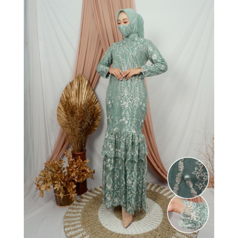 PRODUK ORIGINAL/GAMIS ANDIN/GAMIS TULLE MODERN/BY ALETA