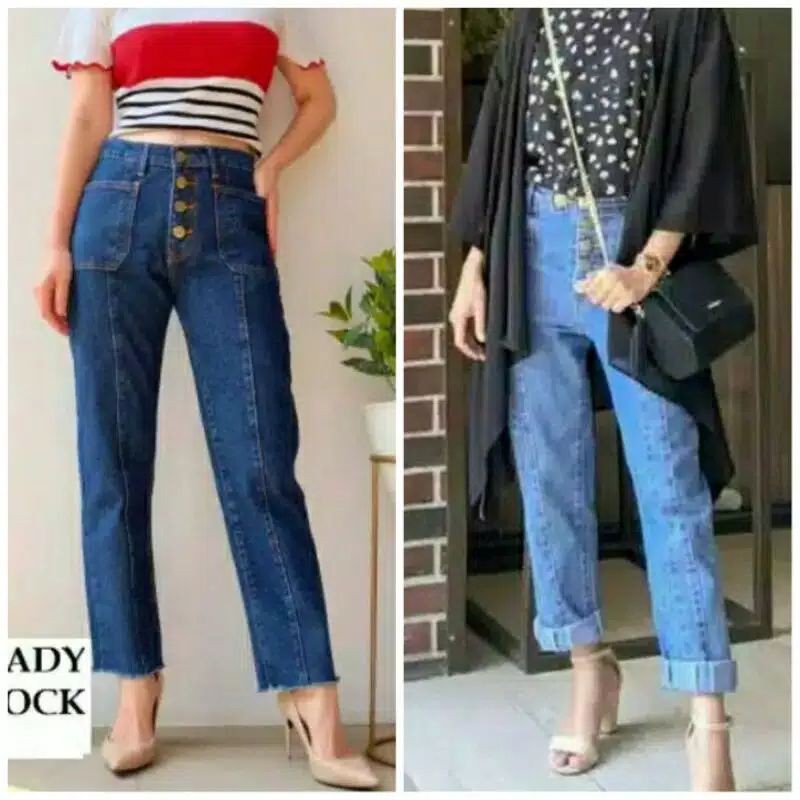  BAGGY  POCKET JEANS  RAWIS BAGGY  WANITA JEANS  WANITA 