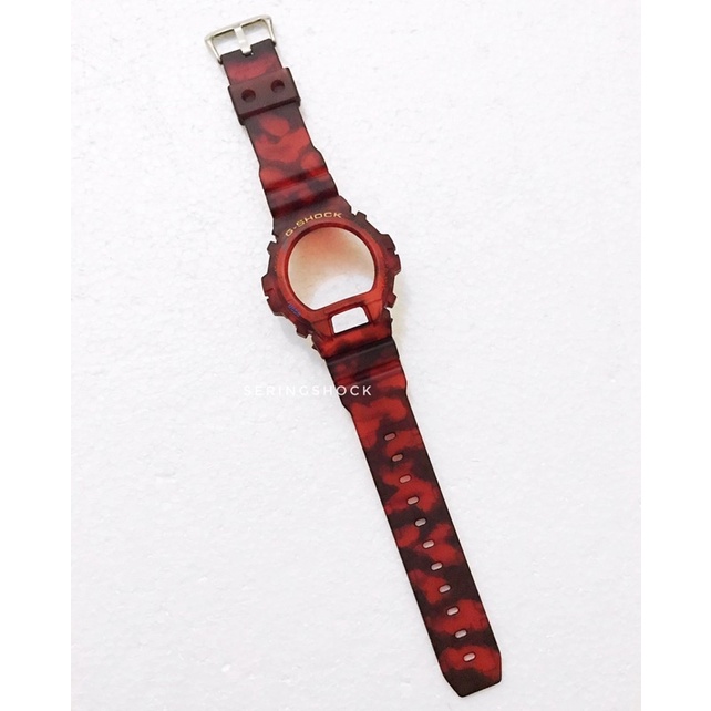 BNB Gshock DW6900 HYPER RED BLACK Strap Besel Casio G-shock