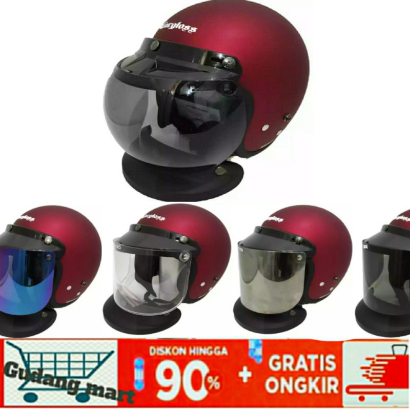 Helm Cargloss paket kaca OFFICIAL ORIGINAL CARGLOSS Visor Datar Cembung Original Cargloss CFM