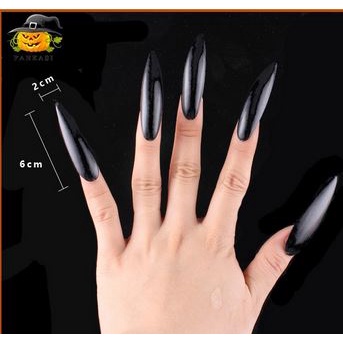 KUKU PALSU 10 pcs fake nail kuku palsu panjang sadako kuntilanak vampir halloween rumah hantu