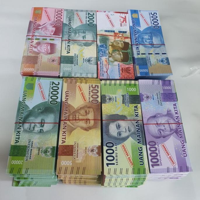 :::::::] uang monopoli asli isi 1000 duit duitan mainan pecahan campur