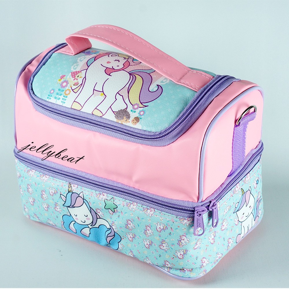 Tas Susun MOTIF Unicorn Tosca /Tas Slempang Smiggle /Lunch Bag Susun