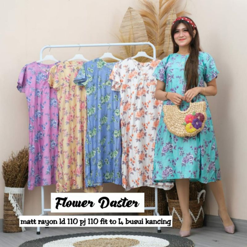 mav boutique daster payung jumbo rayon premium flowers busui