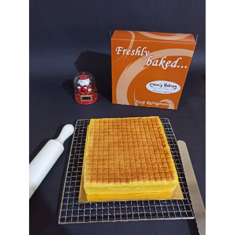 

Kue Lapis Original Premium 20x20 cm full Captong Golden Churn Creamery butter. Pre Order