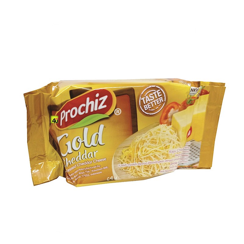 

Mini Prochiz Gold Cheddar Keju Balok Ekonomis - 60gr