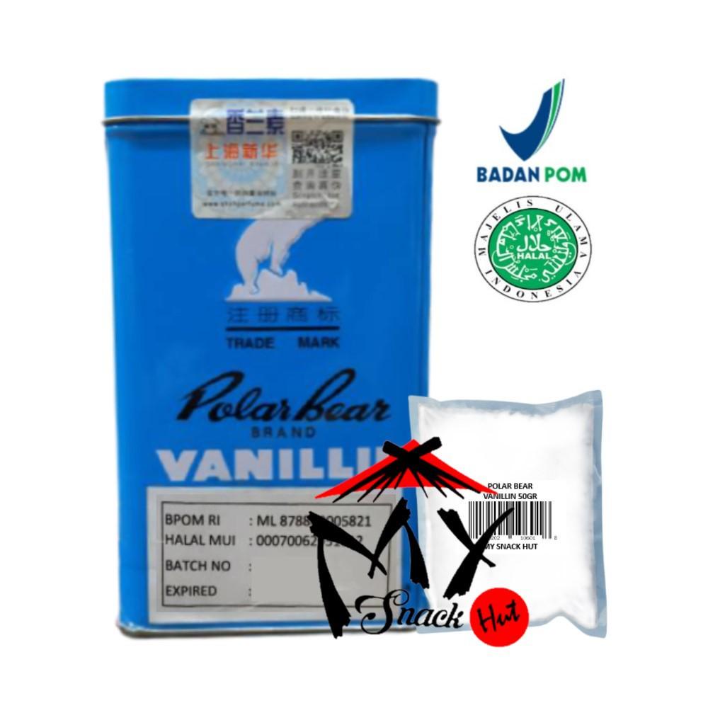 

VANILLIN CRYSTAL 50GR - POLAR BEAR SNOW FOX VANILA VANILI VANILLI VANELI PANELI VANILLA IMPORT RRT RRC CHINA Berkualitas