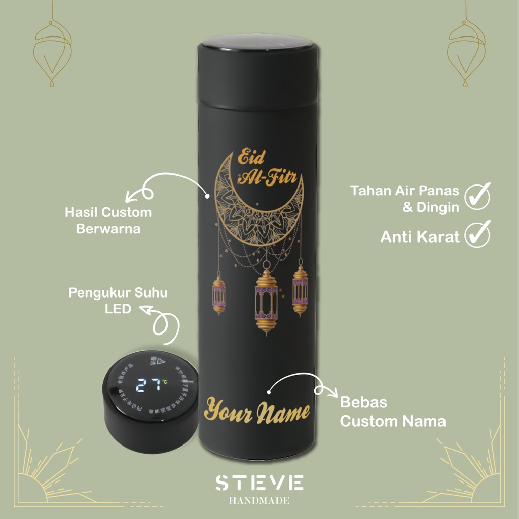 Tumbler Stainless Steel TM0331 Lebaran Idul Fitri Edition Eid Ramadhan Custom Berwarna