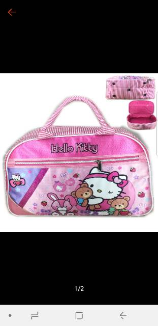 Travel Bag premium 2 sleting little pony bahan tebal kualitas terbaik