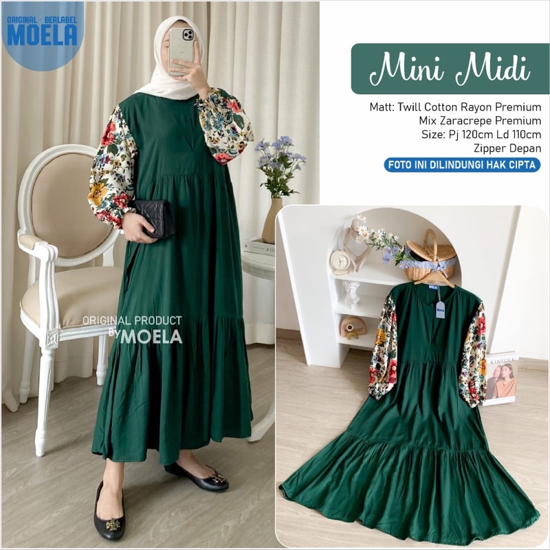 Mini Midi Dress Gamis Ld 110 by Original Moela Berlabel