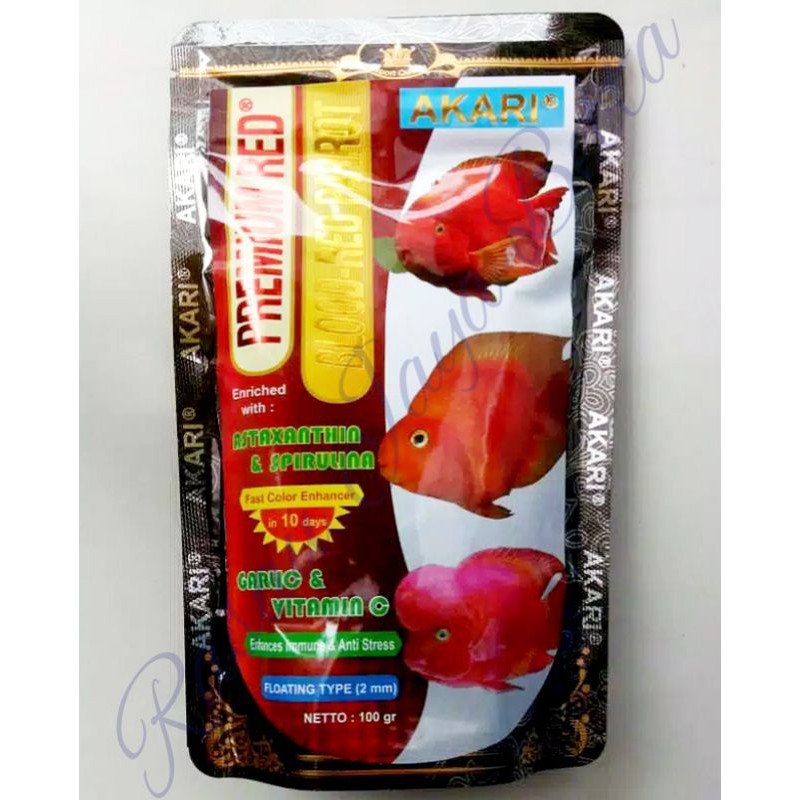 pelet Ikan Parrot/Lohan/Oscar Akari Prium Red Blood