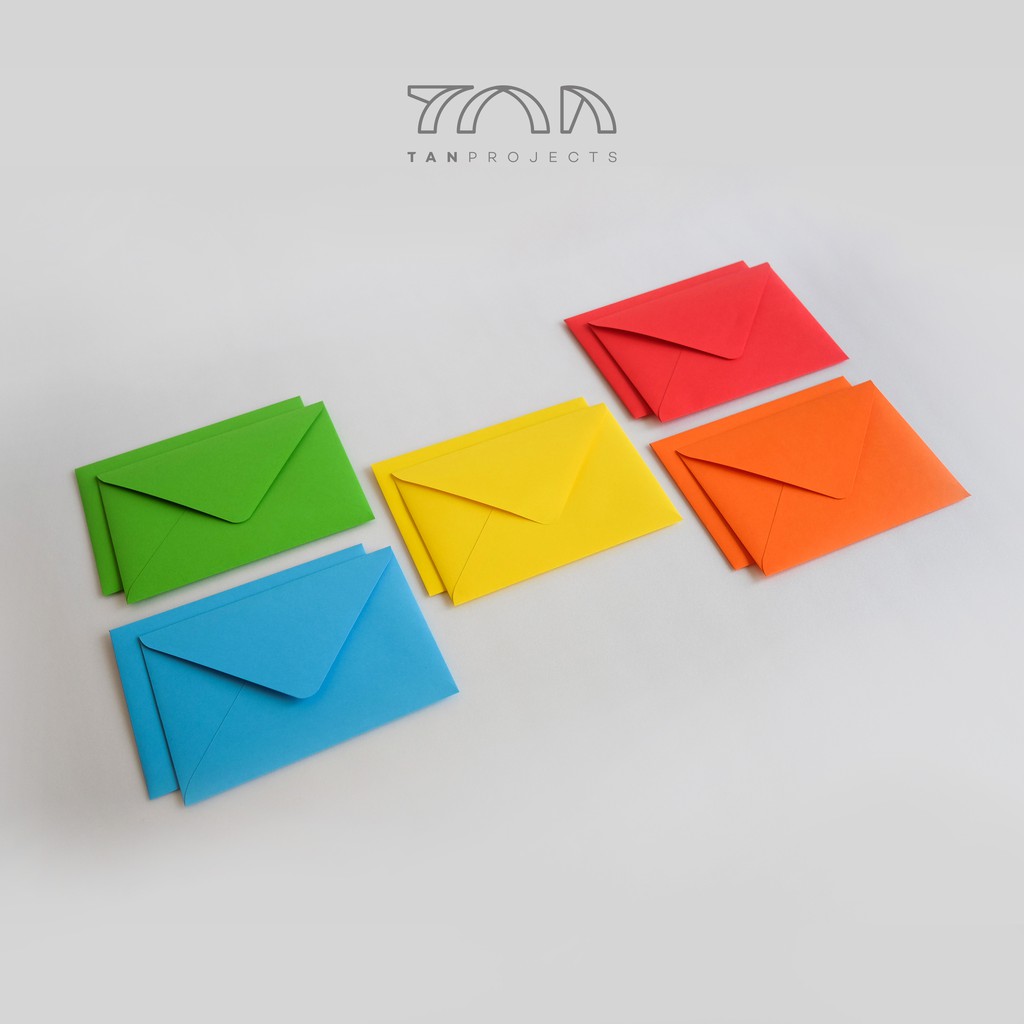

1 set 10pcs Amplop Warna Warni / Mixed Colours Envelopes uk 11.4x16.2cm (A6)