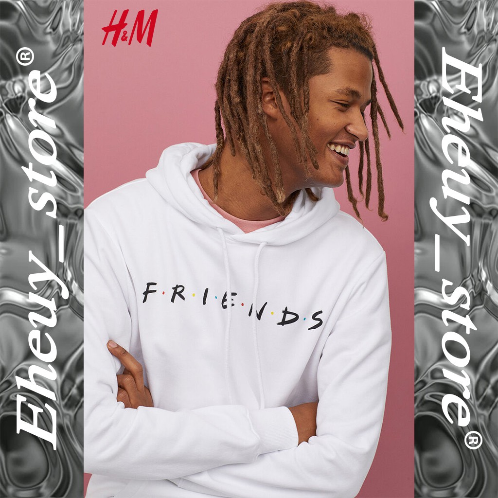 Hoodie HnM H&amp;M Friends Hitam Cream Pink Putih hoodie friends