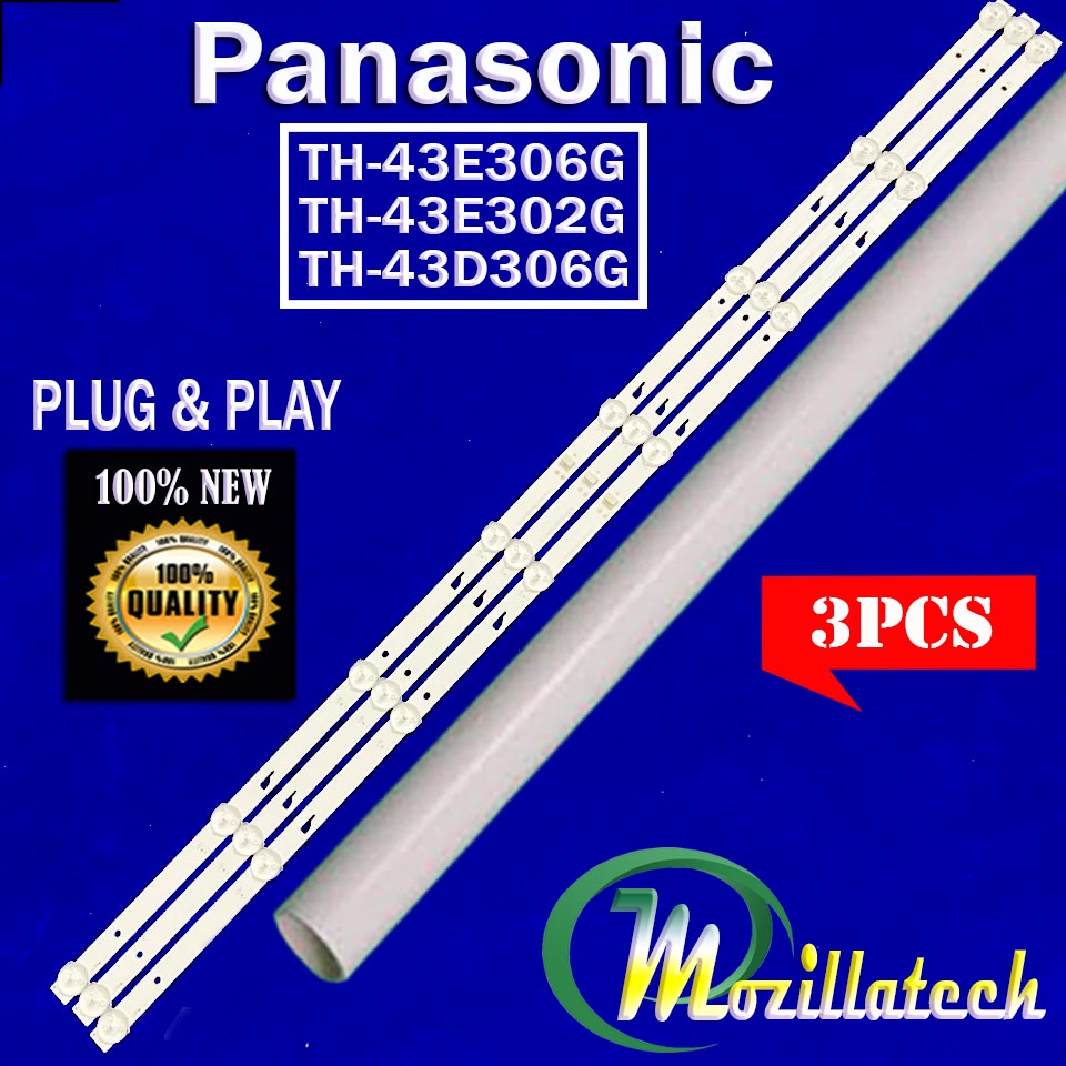 LED BACKLIGHT PANASONIC PANASONIK  TH 43E302G TH 43D306G 3V 8 KANCING 3V 8LED 8K 43 IN TH-43C302G TH-43D306G TH-43E306G TH-43E302G TH43C302G TH43D306G TH43E306G TH43E302G 43C302G 43D306G 43E306G 43E302G