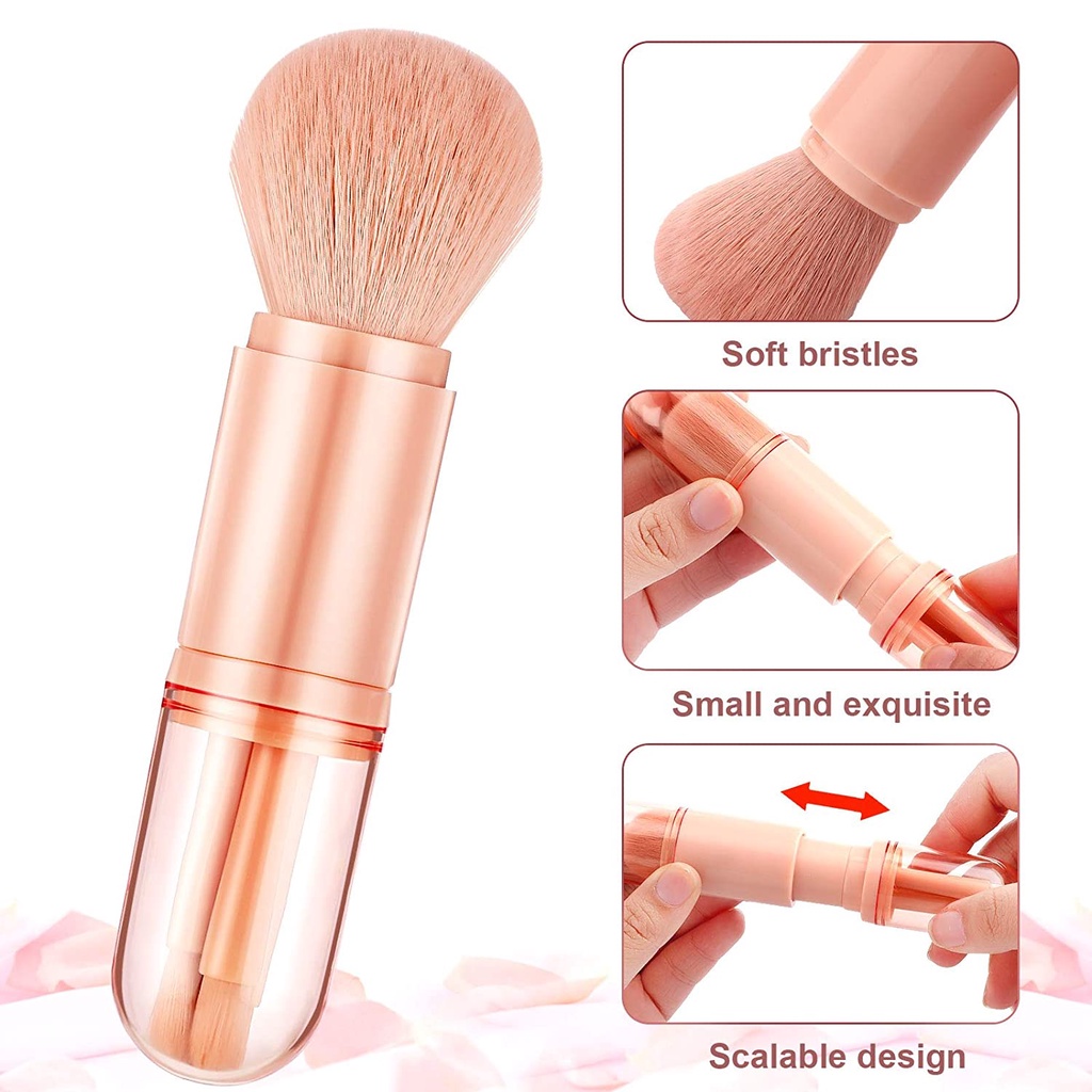 4 in 1  Professional Makeup Brush Sets