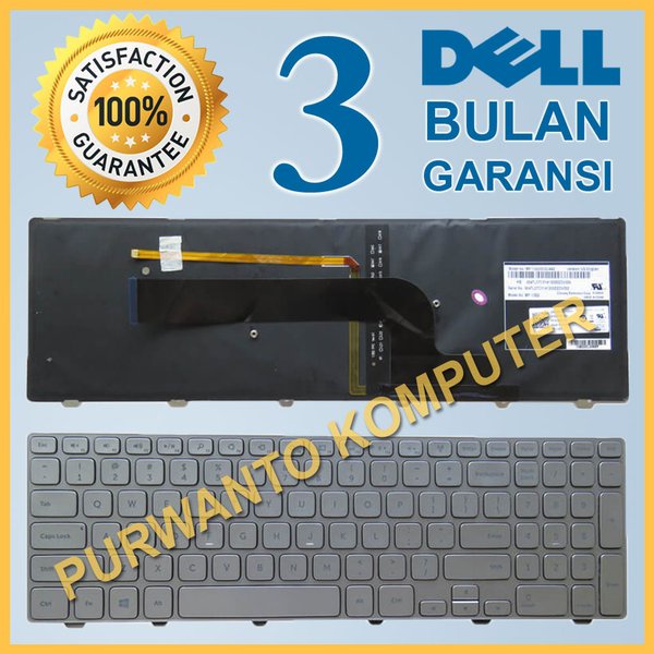 Keyboard Keybord Kibord Kibod Kibot Laptop Notebook Dell Inspiron 15-7000 15-7537 - NSK-LG0BW KK7X9 