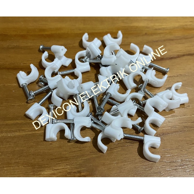 klem kabel no 6/klem kabel beton/klem kabel paku baja/grosir klem kabel/klem kabel murah