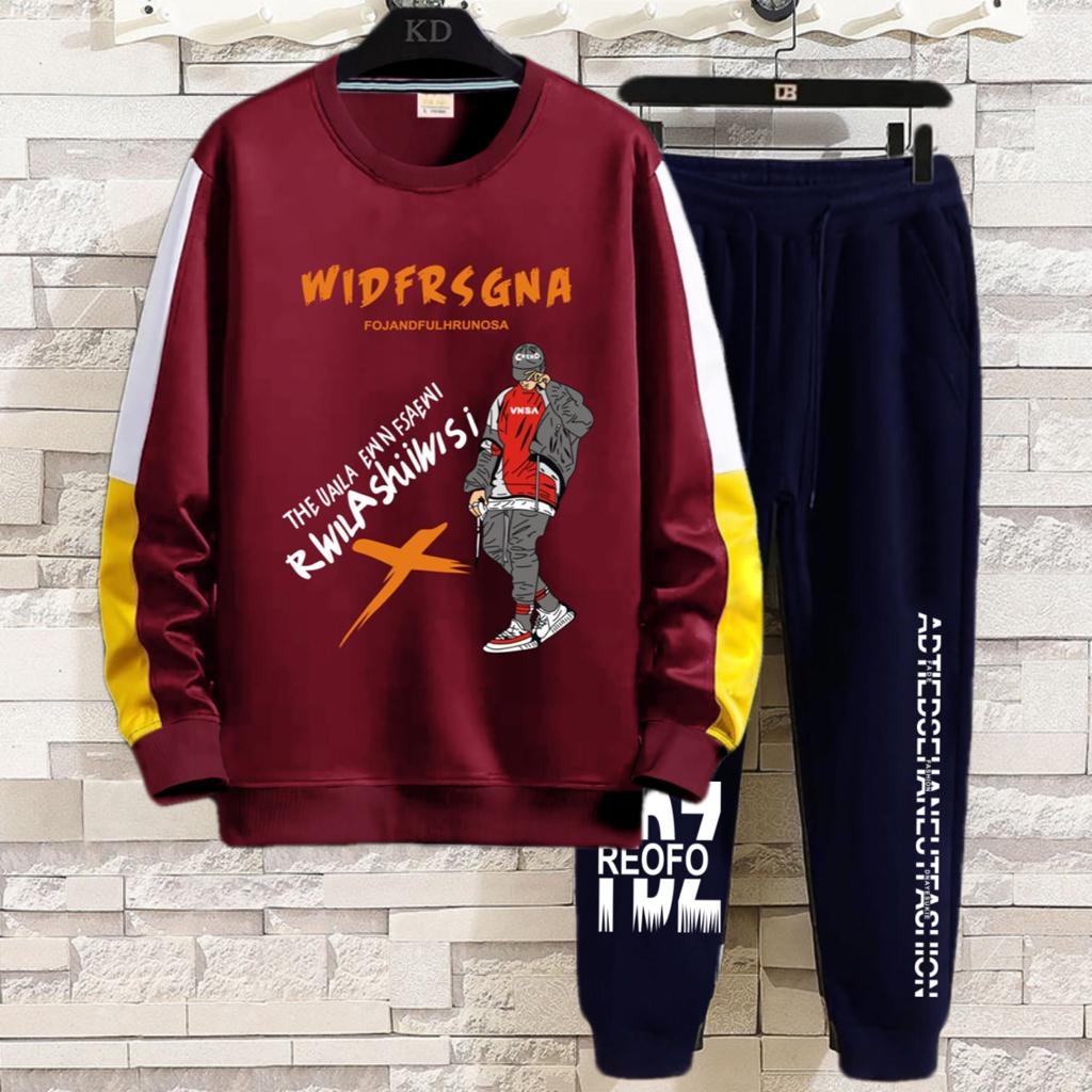 COD/ARPIOSSHOP - STELAN WID - SETELAN PRIA/WANITA SATU SET ( SWEATER + JOGGER )