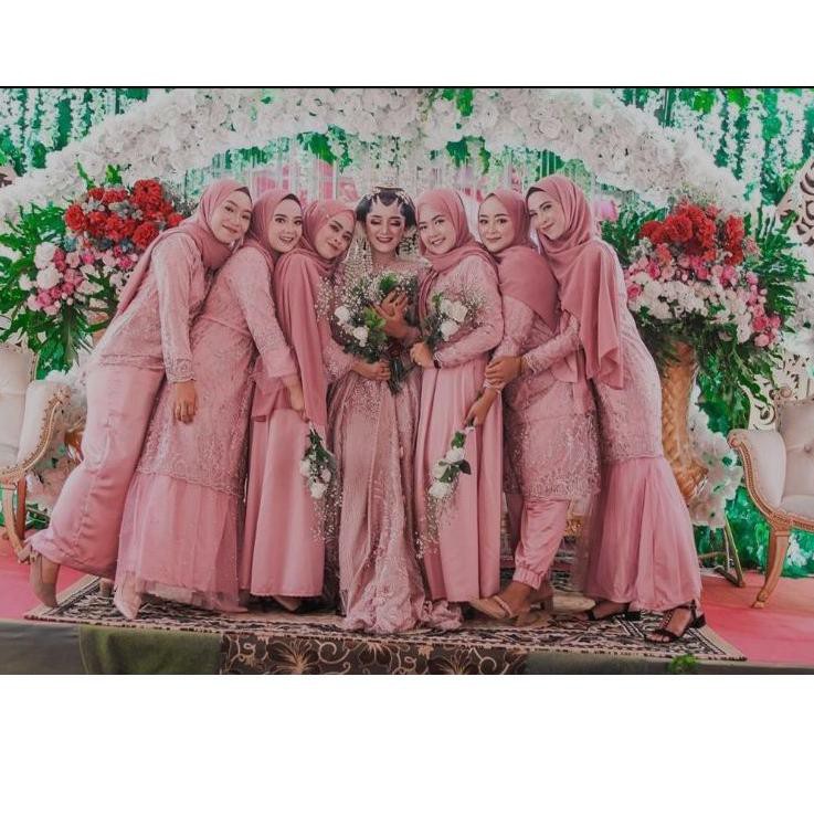 6 6 Promo Kain Bridesmaid Dress Seragam Pengantin Arisan Dll Terbaru Shopee Indonesia