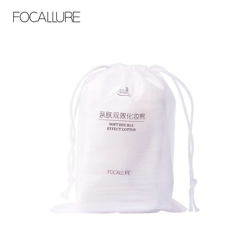 Focallure Pembersih Wajah Bahan Katun Lembut (40PCS)