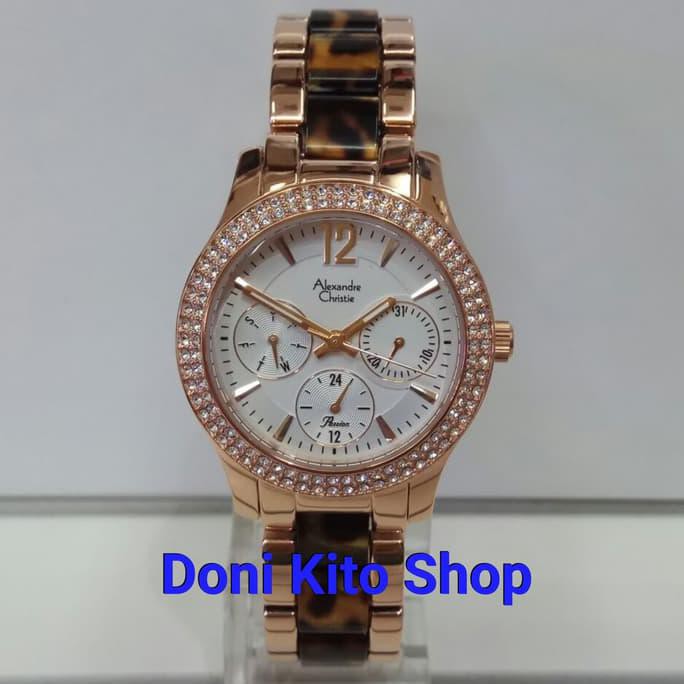 Jam Tangan Wanita Original Alexander Cristie AC2463 Leopard
