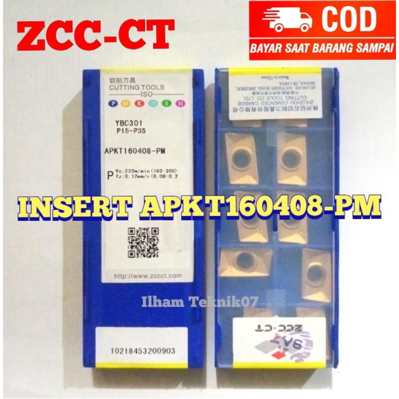 insert bubut apkt160408 ZCC-CT insert Carbide insert Milling insert APKT160408-PM ZCC-TC