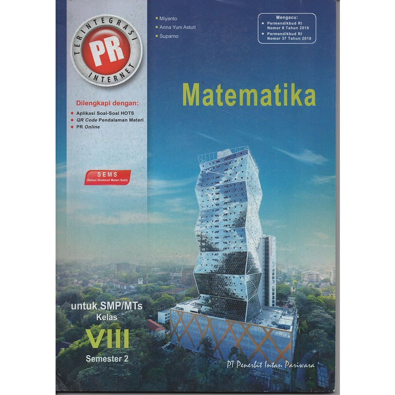

Buku PR Matematika Kelas 8 SMP INTAN PARIWARA