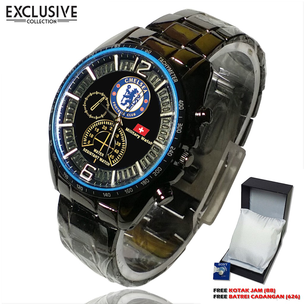 (Istimewa ) Jam CHELSEA Rantai Sport