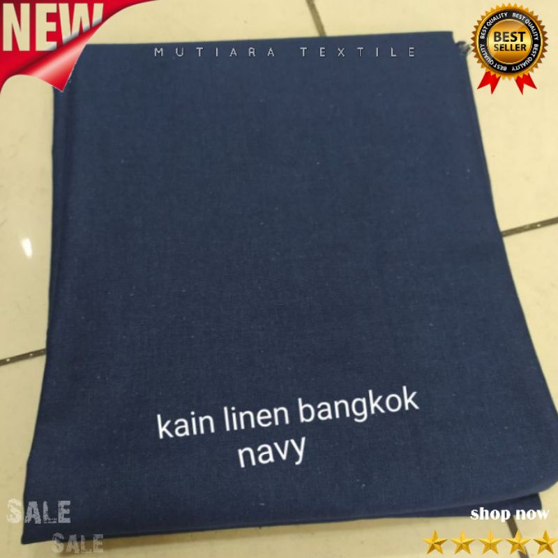 Bahan Linen Cotton Bangkok_Kain Katun Linen Bangkok Import Per 1/2meter = 50 cm = 0,5 m