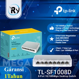 Tp-Link Desktop Switch 8-Port 10/100mbps - TL-SF1008D - White
