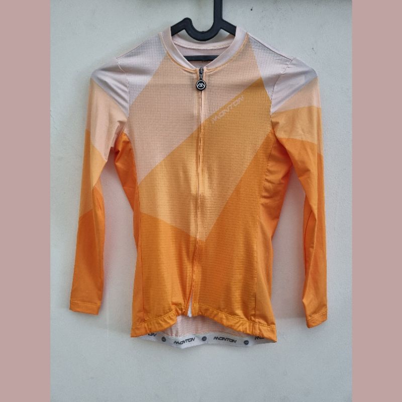 preloved bekas jersey roadbike wanita women Monton ori size s long sleeves lengan panjang like new