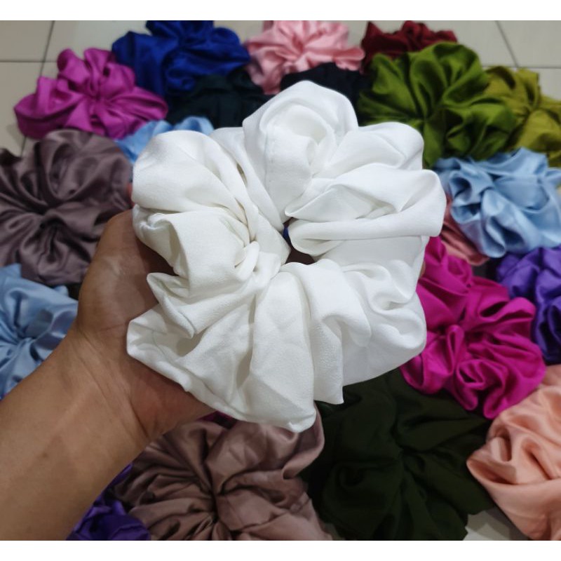 SCRUNCHIE Satin SUPER JUMBO PREMIUM INNER KUNCIR HIJAB CEPOL HIJAB