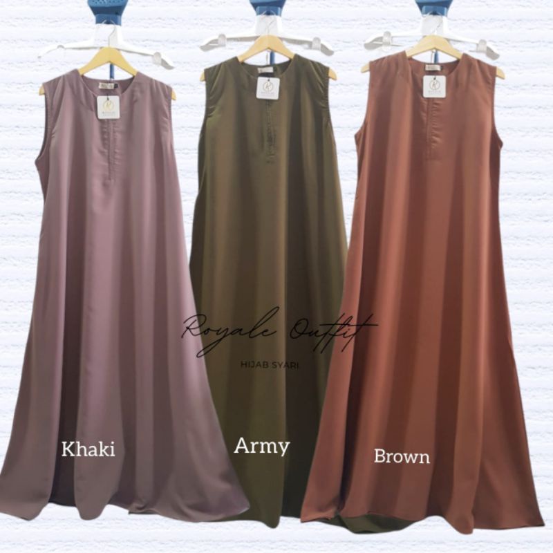 royale - inner wolfis gamis tanpa lengan