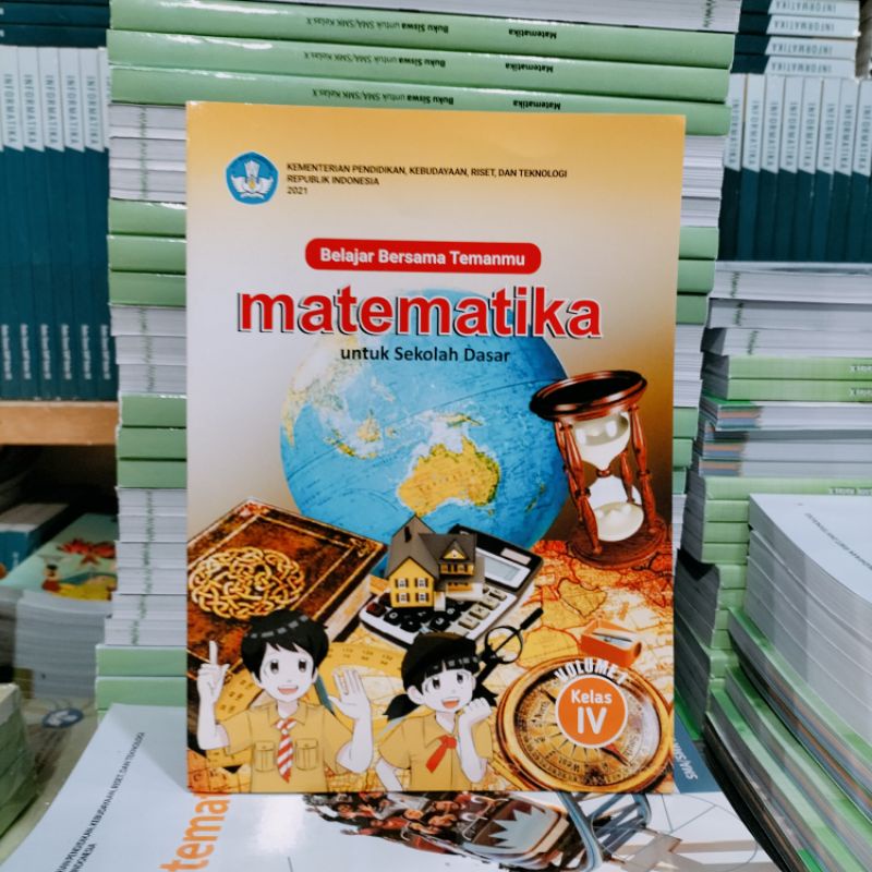 Jual Buku Paket Matematika Kelas 4 SD Volume 1 Kurikulum Merdeka 2021 ...