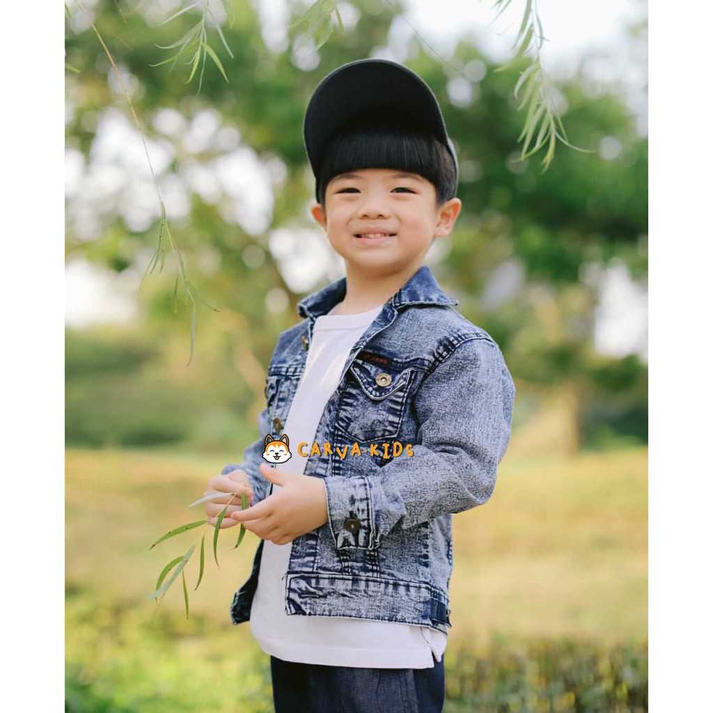 JAKET JEANS ANAK JAKET BAYI PREMIUM PRIA WANITA ORIGINAL DENIM  JAKET ANAK JAKET BAYI 1-13 TAHUN REALPICT