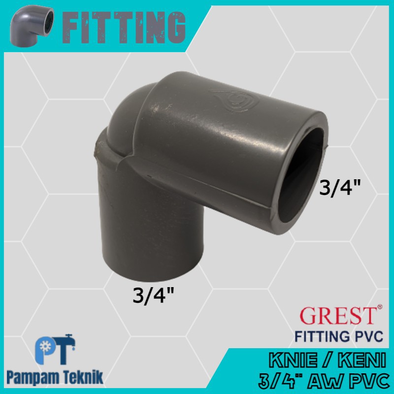 Jual Keni L Knie Elbow Knee Inch Aw Grest Fitting Pipa Pvc