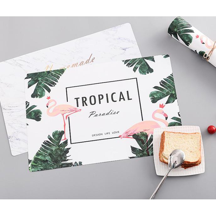 tatakan makan water proof, tatakan piring, tatakan piring meja makan - Hitam