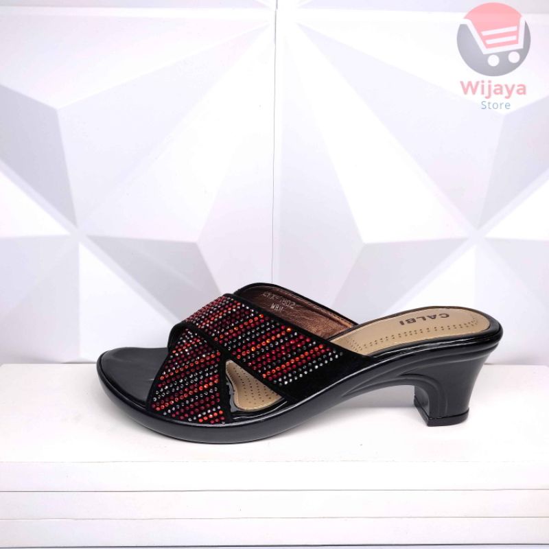 CALBI CRX 1802 - SANDAL WANITA CALBI ORIGINAL / SENDAL PESTA FASHION HEEL TRENDY CEWEK PEREMPUAN DEWASA