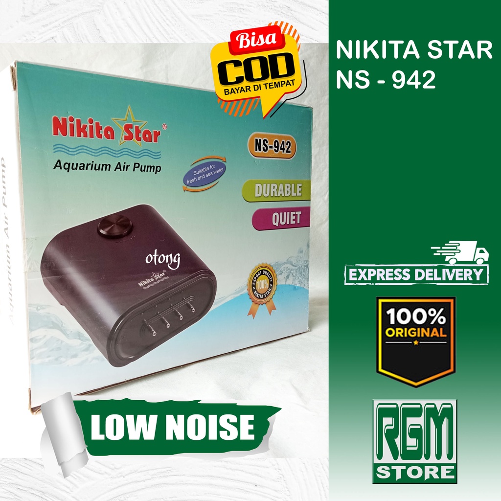 NIKITA STAR NS 942 NS942 mesin aerator pompa udara air pump aquarium