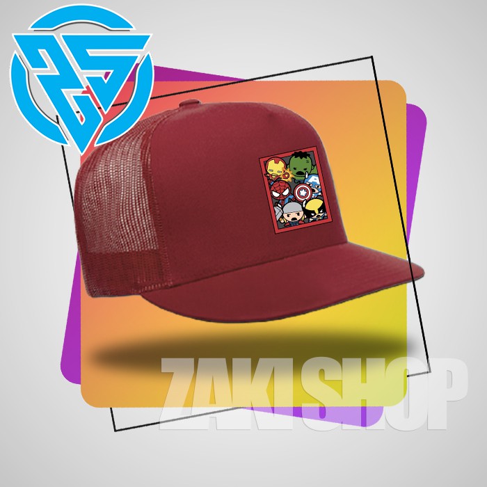 TOPI TRUCKER DISTRO ORIGINAL MARVEL