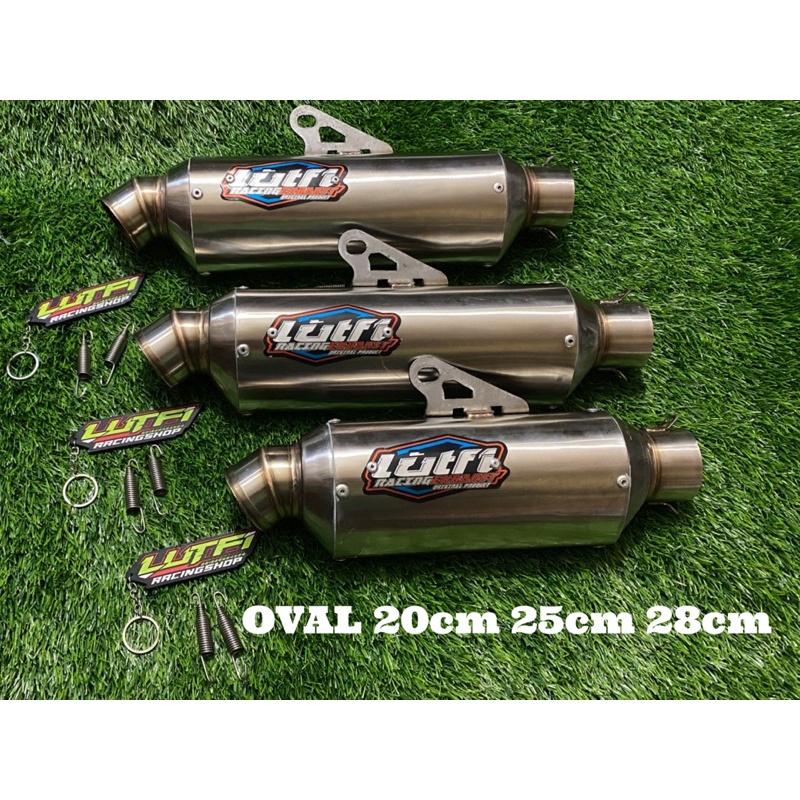 Slincer Trioval 20cm 25cm 28cm 30cm Original Lutfi racing exhaust