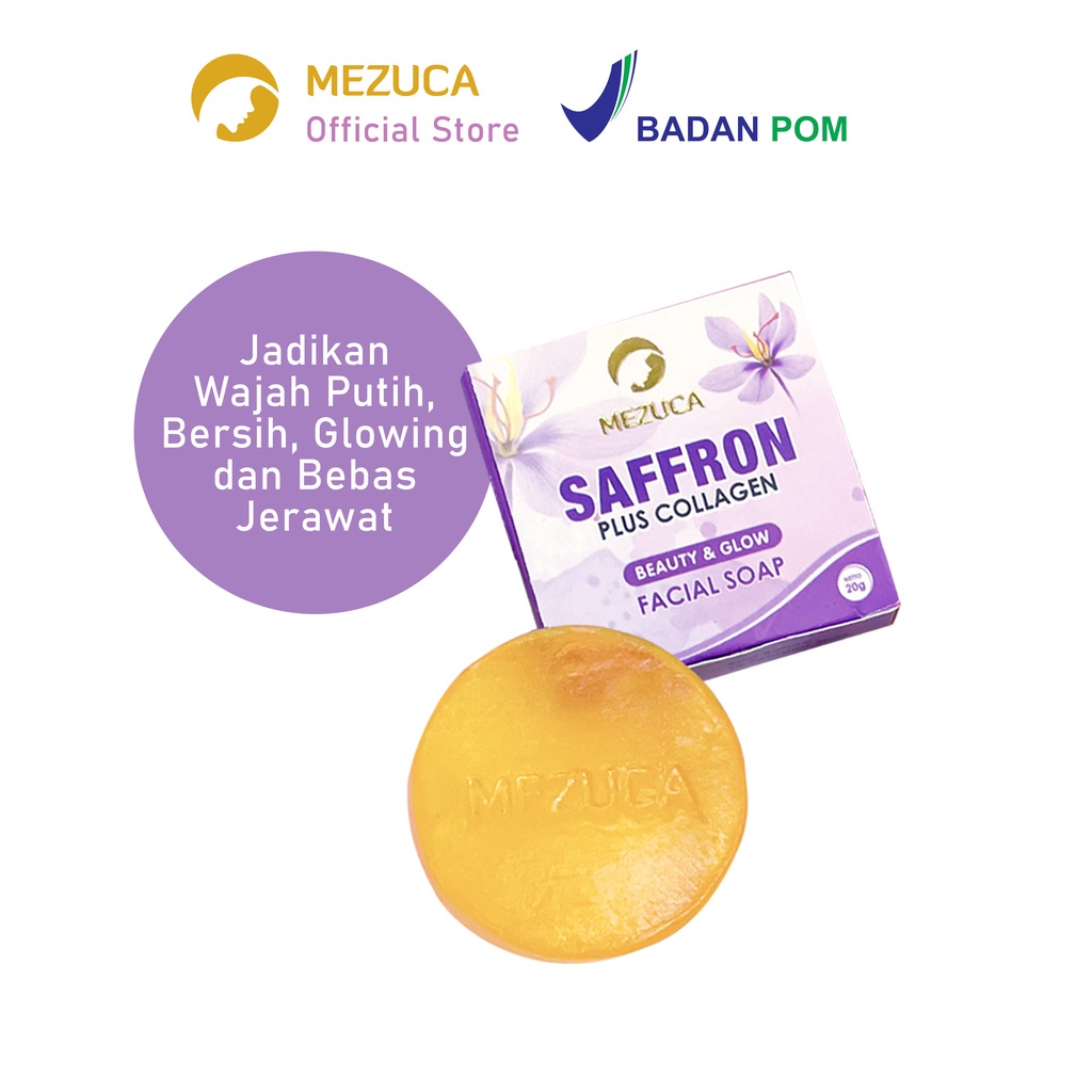 sabun saffron original 100% asli untuk Menghilangkan Jerawat dan Memutihkan Wajah