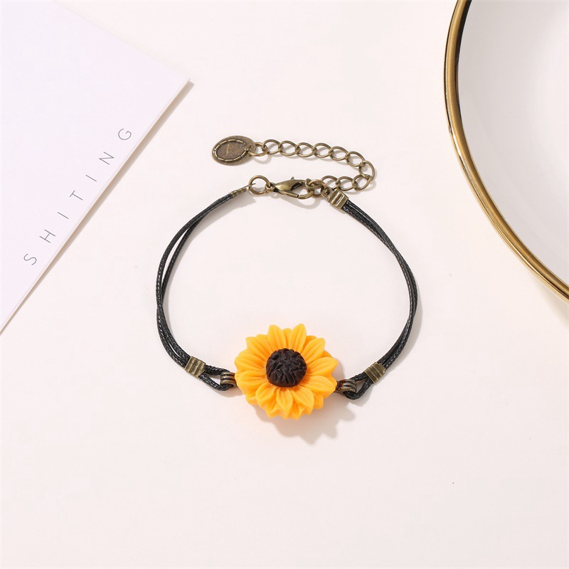 Gelang Aster Kecil Versi Korea Gelang Gadis Bunga Matahari Kipas Sastra / Gaya Retro