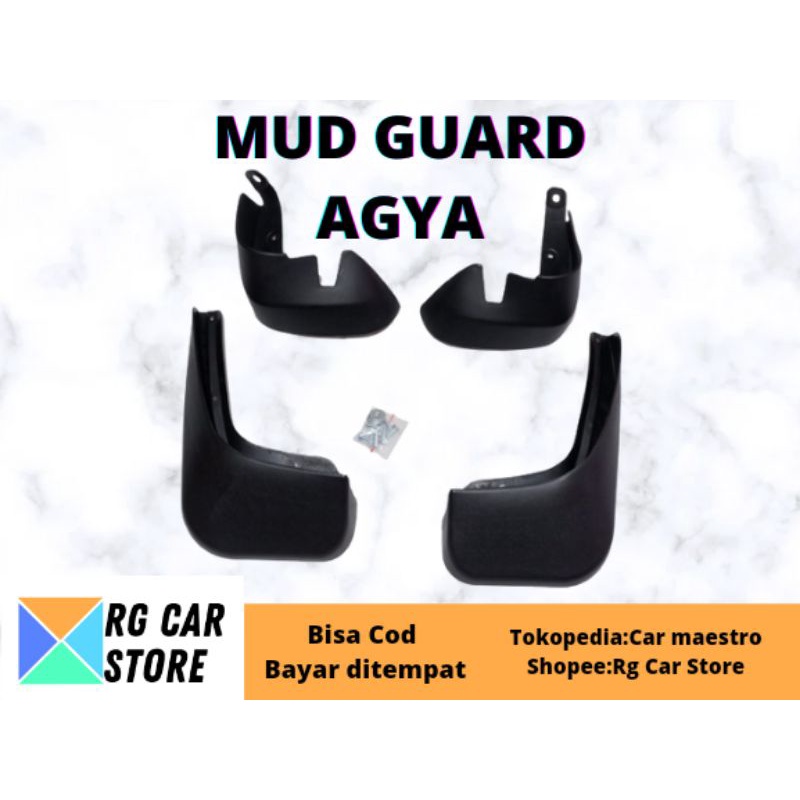 MUD GUARD TOYOTA AGYA/KARPET LUMPUR AGYA 4PCS