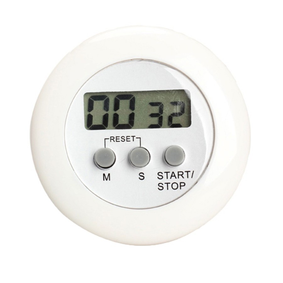 Sgmshop Bulat Alarm Masak Magnet Digital Kitchen Timer Dapur Jam Beker Antrian Food Court Chef