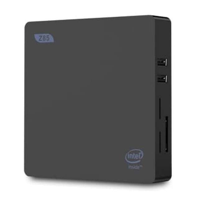 Mini PC Z85 64GB HDMI + VGA Intel Quadcore X5 Windows 10 Wifi Bracket