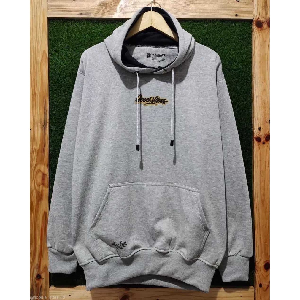 Mymicry Hoodie Jumper Dewasa Original Pria Wanita Sweater Hudie Light Abu Good Vibes Original Distro Quality Premium Sweter Basic Style Unisex Bandung