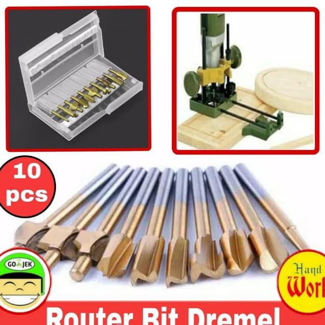 Mata Bor Dremel Titanium HSS Router Bit Rotary Tool