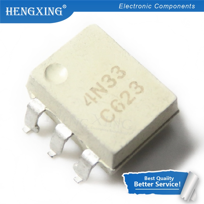 100pcs IC Optocoupler 4N40 4N39 4N38 4N37 4N36 4N33 4N32 4N27 4N28 SMD-6